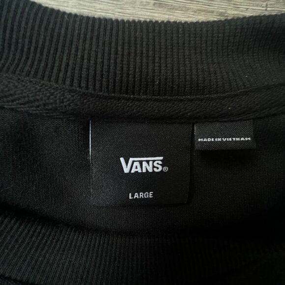 Vans Womens Oversized Cropped Crewneck Time Off Sweatshirt Pockets Sporty - Picture 6 of 7